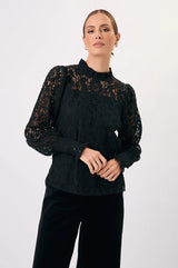 Adorne Ladies Olivia Long Sleeve Lace Top