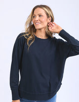 Foxwood Ladies Farrah Long Sleeve Top - Dark Sapphire