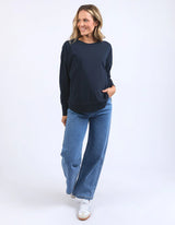 Foxwood Ladies Farrah Long Sleeve Top - Dark Sapphire