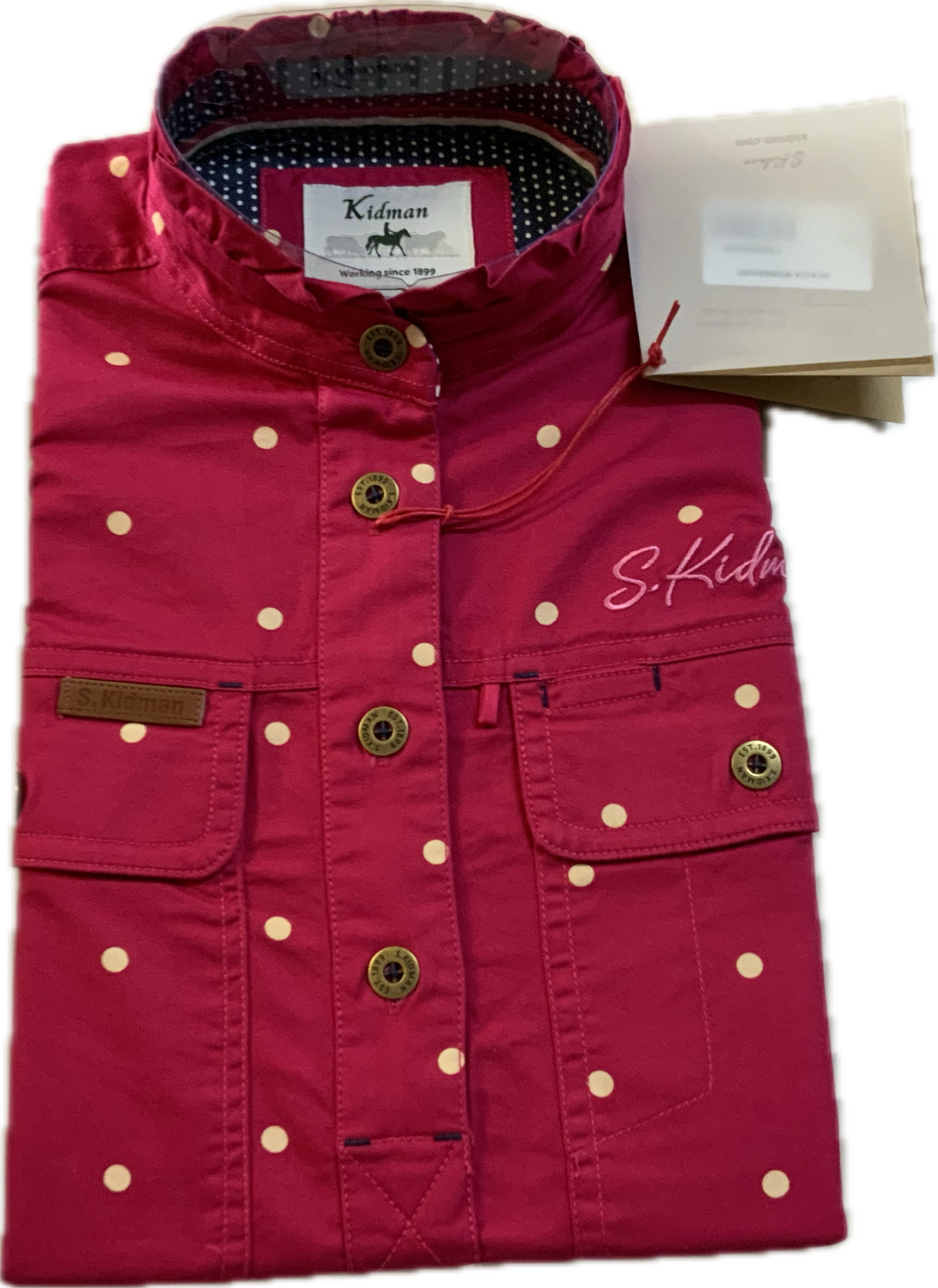 S.Kidman Ladies Acacia Half Button Work Shirt - 1SHW0035
