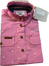 S.Kidman Ladies Acacia Half Button Work Shirt - 1SHW0035