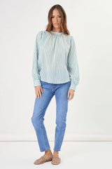 Adorne Ladies Belle Striped Top