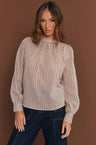 Adorne Ladies Belle Striped Top