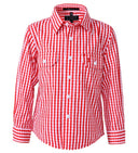 Pilbara Kids Check Long Sleeve Shirts