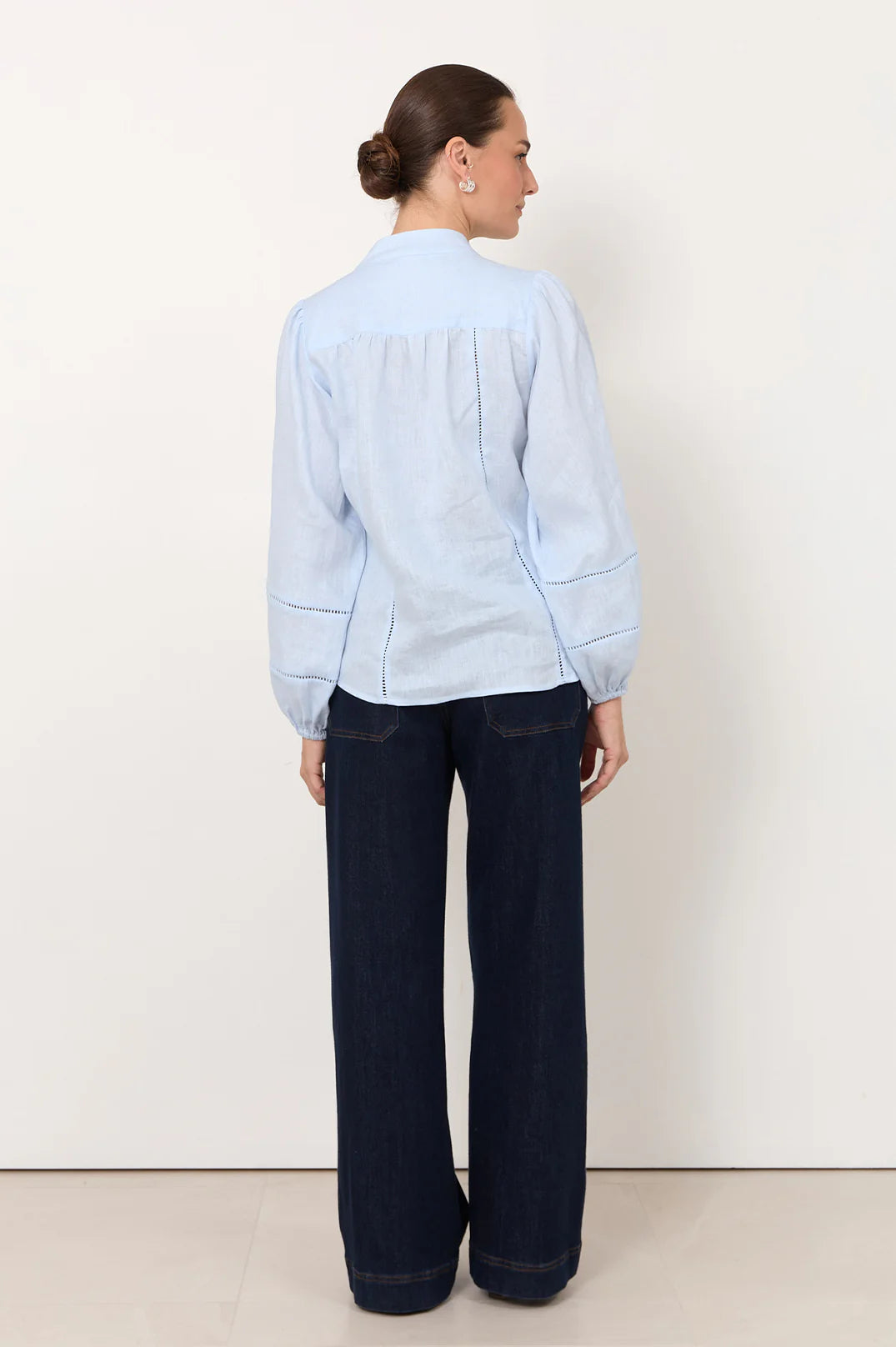 Adorne Juno Trim Detail Long Sleeved Top