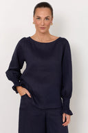 Adorne Ladies Clover Linen Top in 2 Great Colours