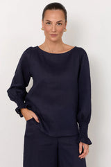 Adorne Ladies Clover Linen Top in 2 Great Colours