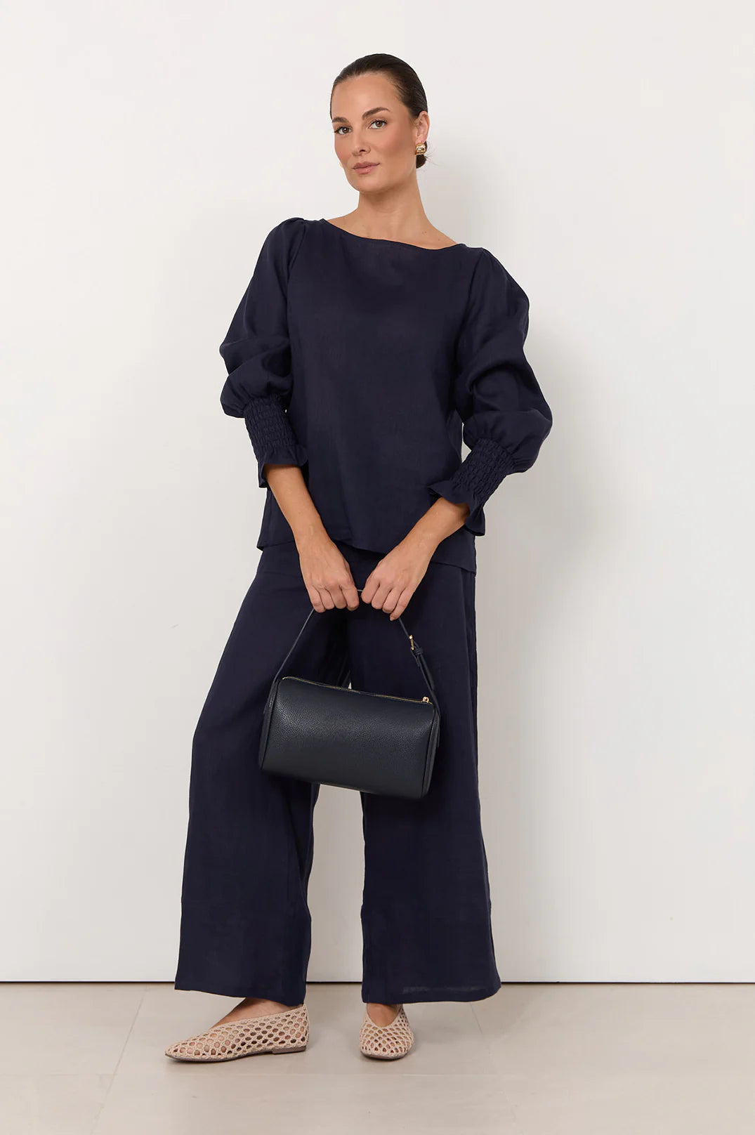 Adorne Ladies Clover Linen Top in 2 Great Colours
