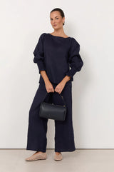 Adorne Ladies Clover Linen Top in 2 Great Colours
