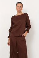 Adorne Ladies Clover Linen Top in 2 Great Colours