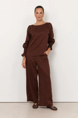 Adorne Ladies Clover Linen Top in 2 Great Colours