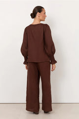 Adorne Ladies Clover Linen Top in 2 Great Colours