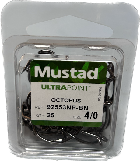 Mustad Ultrapoint Octopus Fish Hooks 25 pkt