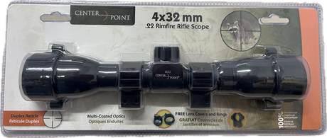 Centrepoint 4x32 Rimfire Riflescope with 3/8 rings