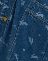 SMWR Royal Match Denim Midi Dress