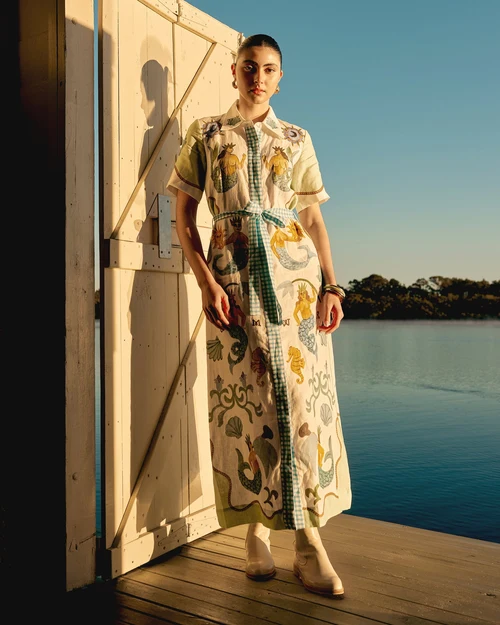 SMWR My Own Muse Maxi Shirt Dress