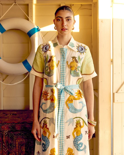 SMWR My Own Muse Maxi Shirt Dress
