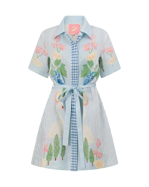 SMWR Swan Lake Mini Shirt Dress
