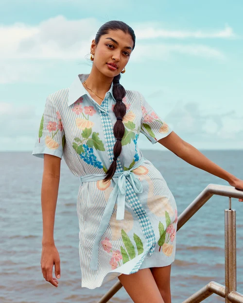 SMWR Swan Lake Mini Shirt Dress