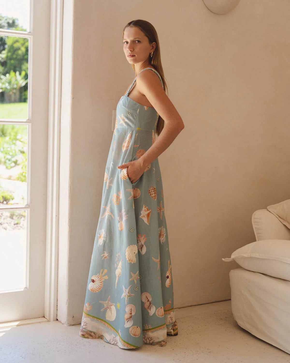 Walnut Sardinia Dress in La Mare