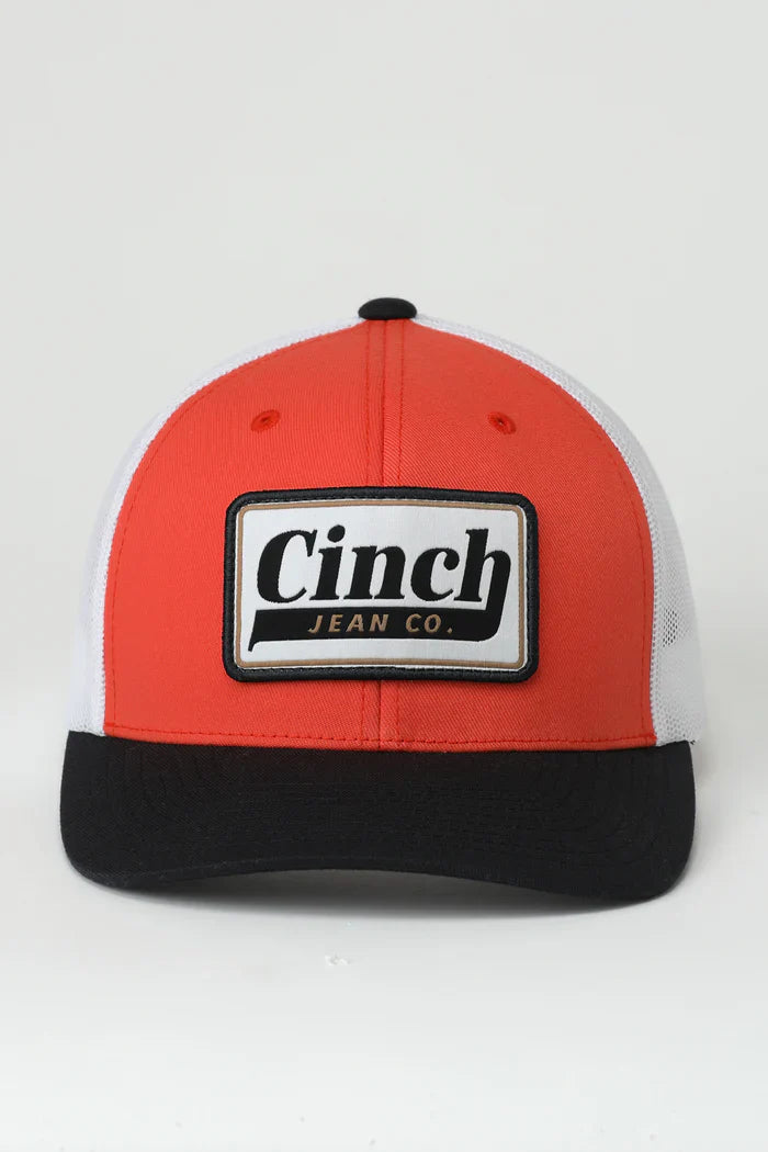 Cinch - Men's Red Mid-Profile Trucker Cap