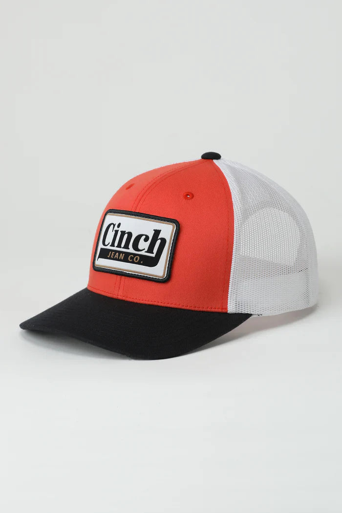Cinch - Men's Red Mid-Profile Trucker Cap