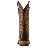 Ariat Women's Monte Vista Wicker Wide Square Toe Western Boot | Choc Croc Print