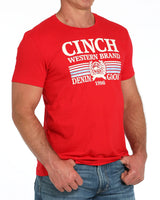 Cinch Mens Graphic Tee in Red - MTT1690686