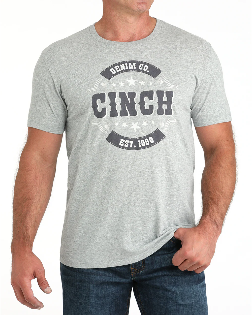 Cinch Mens Graphic T-Shirt - Grey - MTT1690690