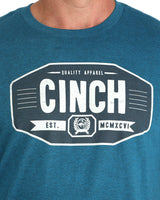 Cinch Mens Graphic T-Shirt - Teal - MTT1690692