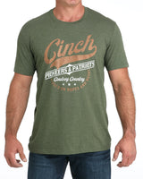 Cinch Mens Graphic T-Shirt - Olive - MTT1690695