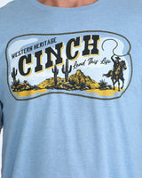 Cinch Mens Graphic Tee in Blue - MTT1690721