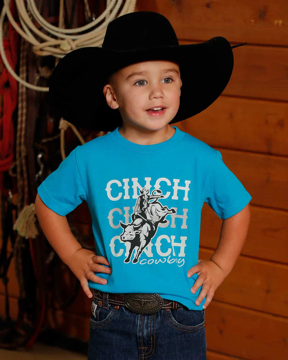 Cinch Boys Short Sleeve T Shirt - Turq