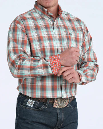Cinch Mens Check Shirt MTW1106096