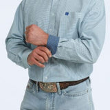 CINCH Men’s Longsleeve Blue Plaid – MTW1106119