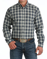 CINCH Men's Western Shirt - Navy Plaid Classic Fit (MTW1106129)