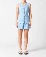 Walnut Ladies Malta Vest- Sky Blue