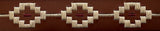 Pilbara Western Oval Buckle Navajo Leather Belt