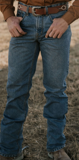 Pilbara Men's Western Angus Jeans - Indigo - RMPW013