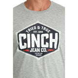 Cinch Men’s T-Shirt ‘Tried And True’ Grey MTT1690725 GRY