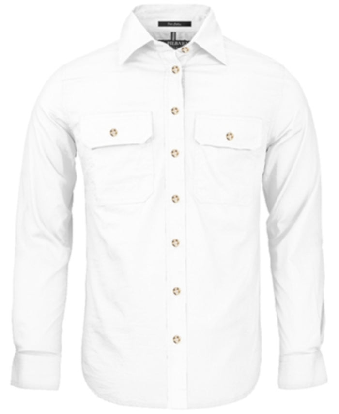 Pilbara Ladies Open Front Long Sleeve Shirt