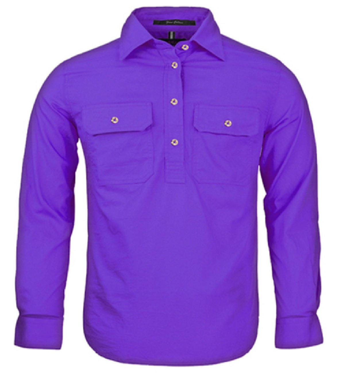 Pilbara Kids Closed Front L/S Shirt