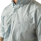 Ariat Men's Pro Series Glennie Classic Fit Short Sleeve Shirt - Turquoise