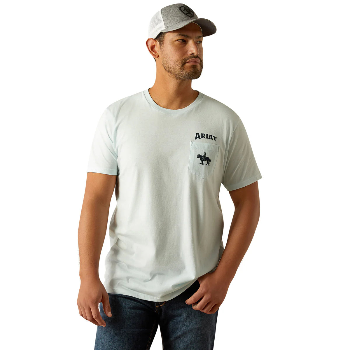 Ariat Mens Echo Valley T-Shirt - Quiet Tide