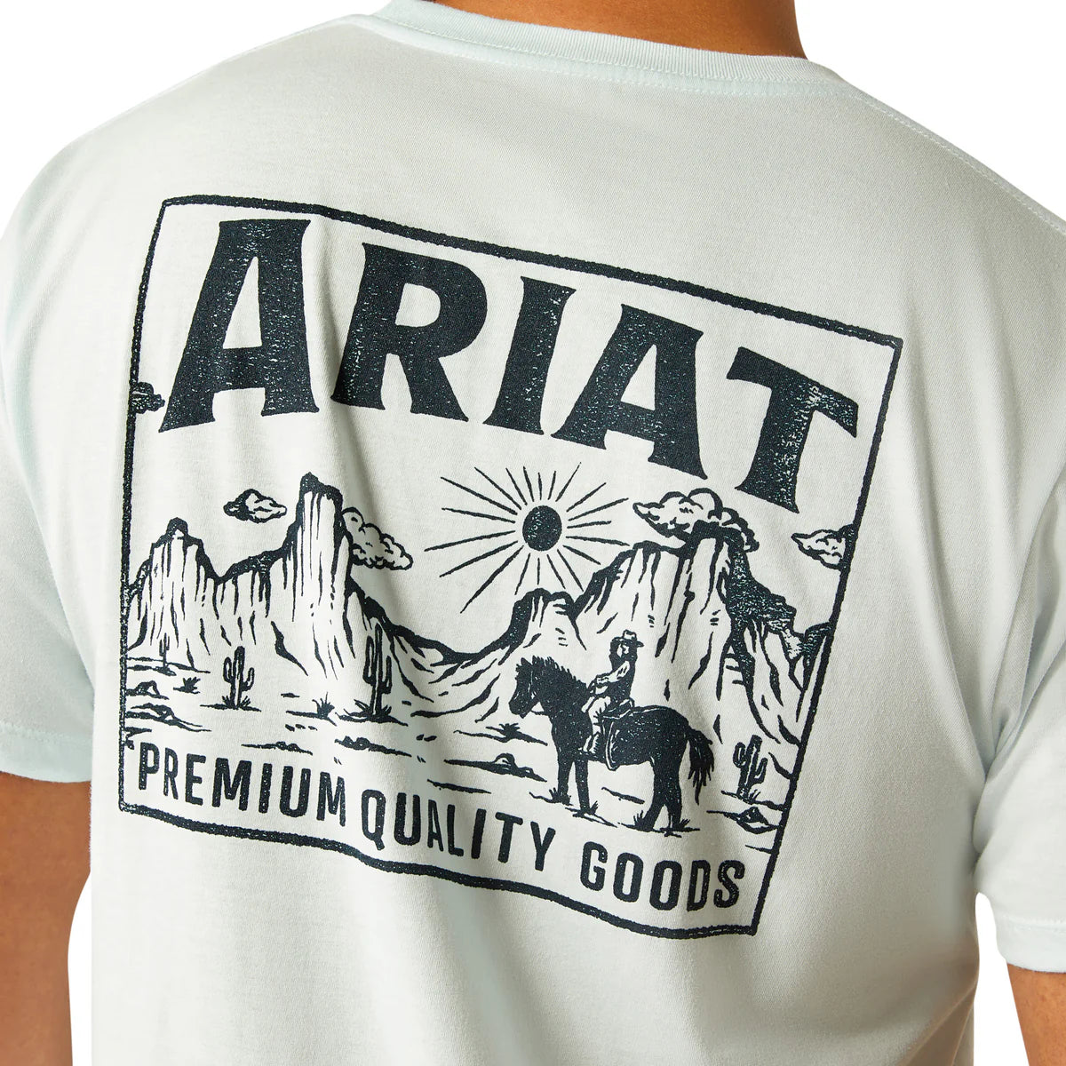 Ariat Mens Echo Valley T-Shirt - Quiet Tide