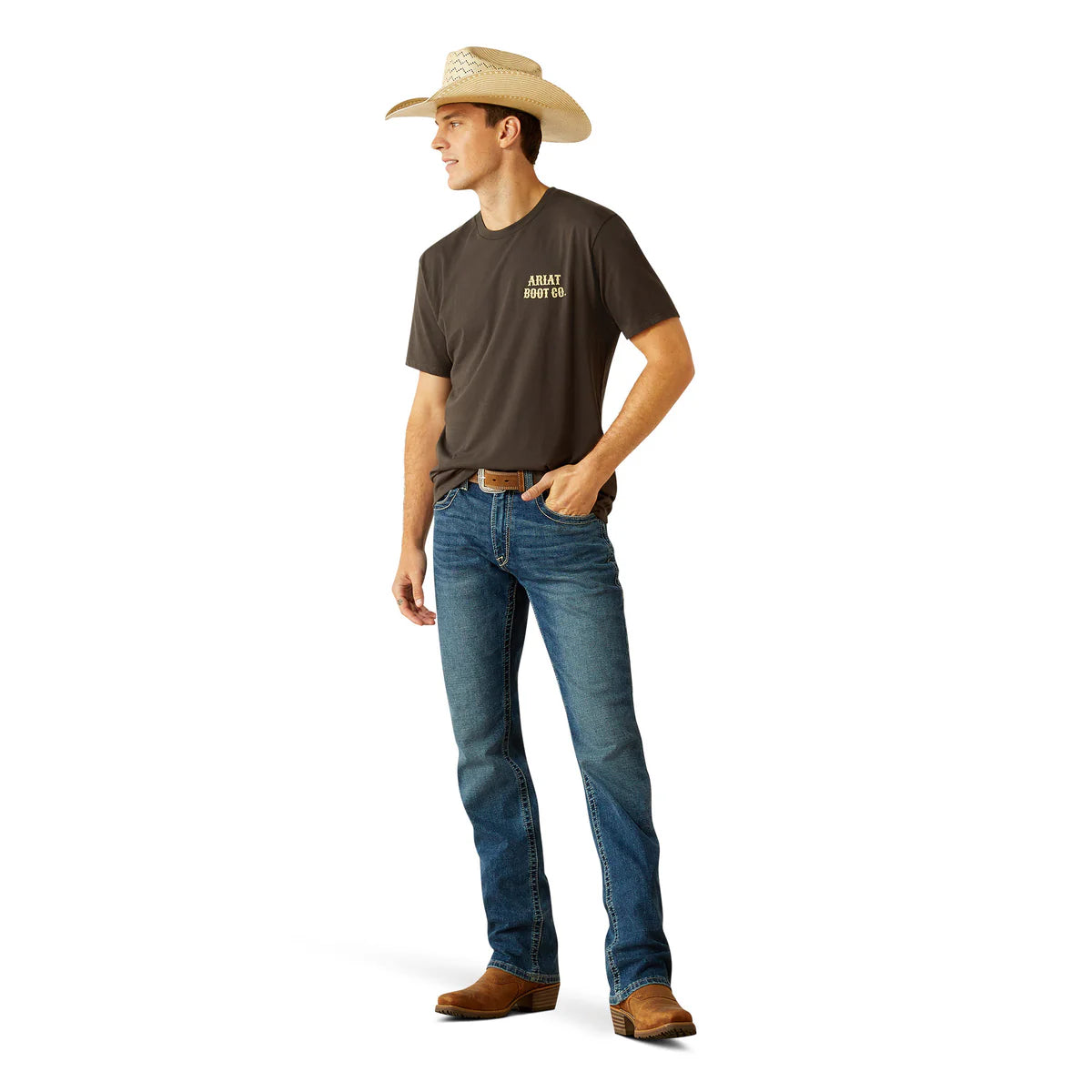 Ariat Men's Cowboy Cocky T-Shirt - Vintage Black