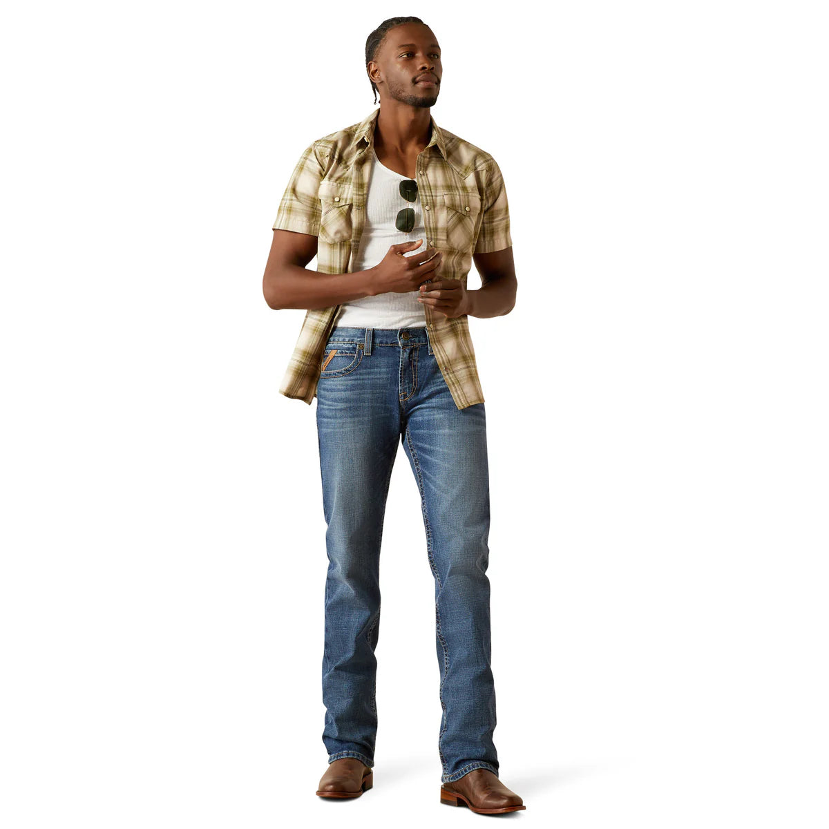 Ariat Mens M7 Slim Travis Straight Leg Jeans - Heath - 10061398
