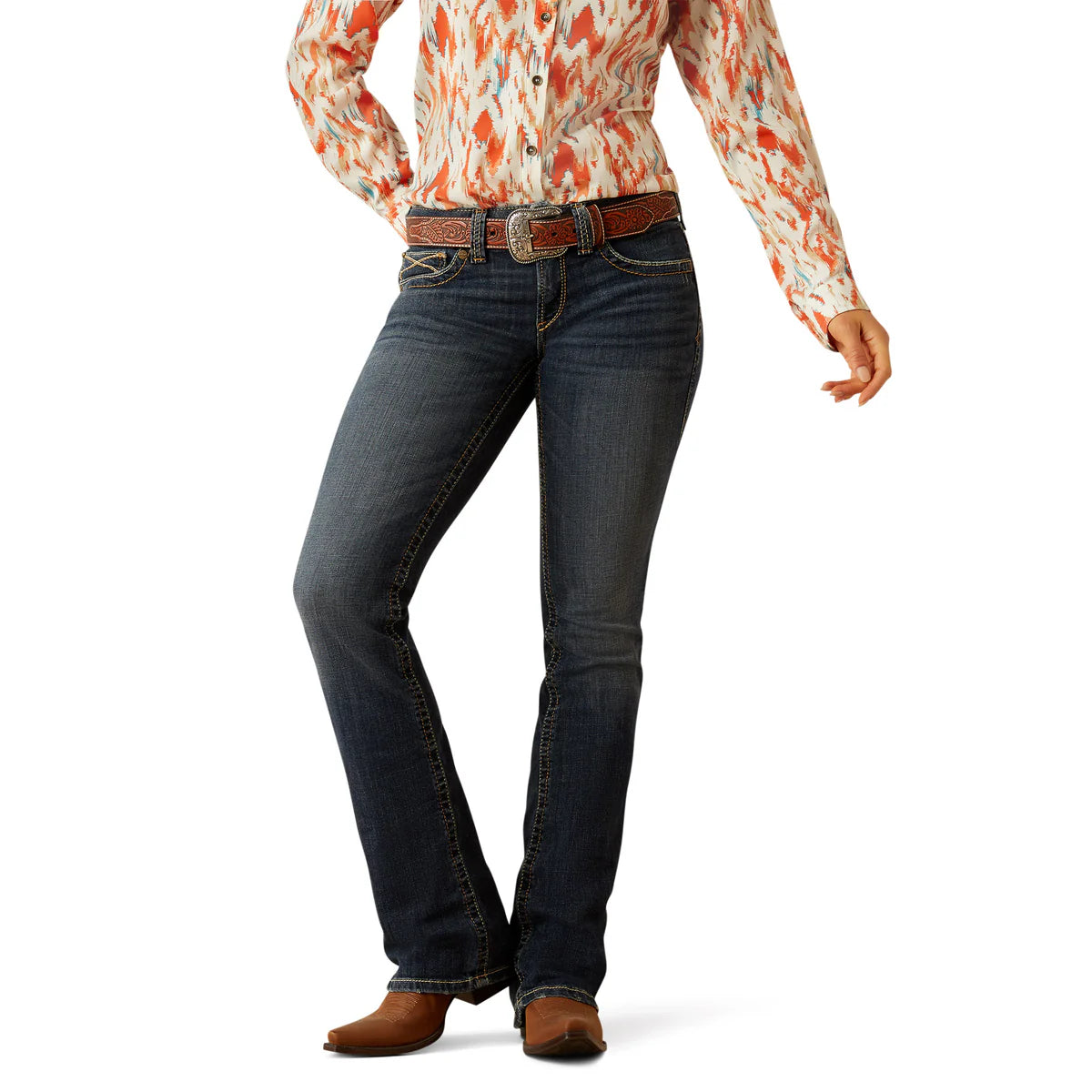 Ariat Ladies Mid Rise Lilla Boot Cut Jeans - Missouri - 10060987