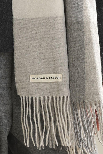 Morgan & Taylor - Violeta Wool Check Scarf