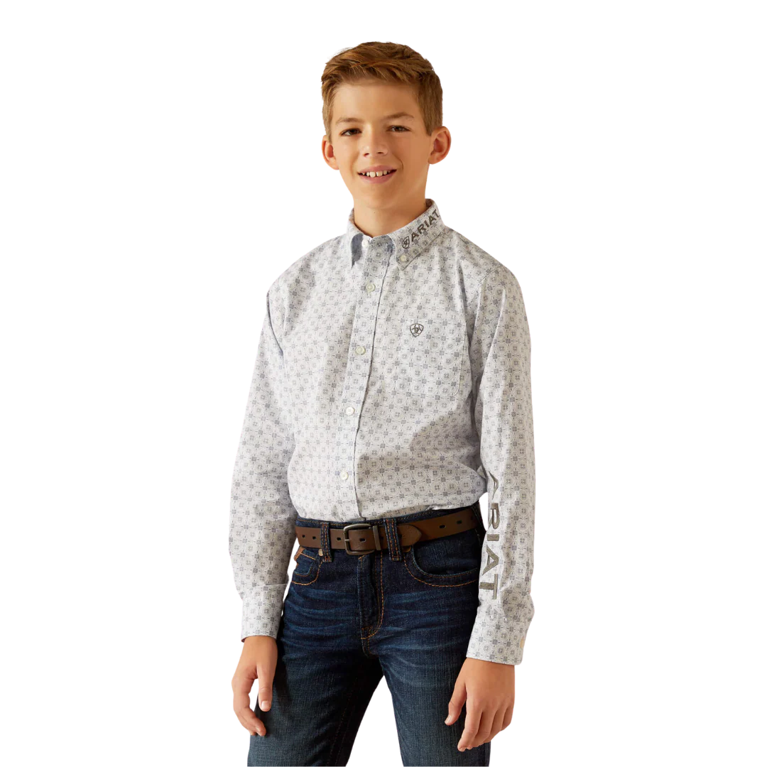 Ariat Boys Team Kody Long Sleeve Western shirt